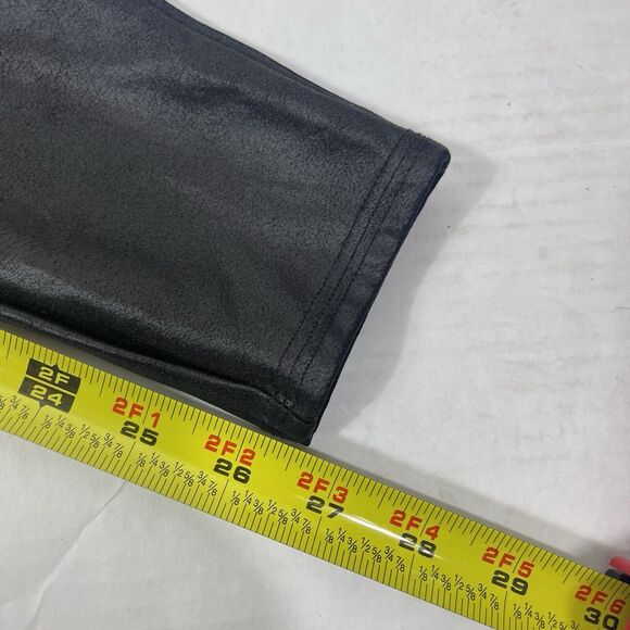 Spanx By Sara Blakely Faux Leather Slim Nylon Leggings Women’s Size L Shapewear - Picture 12 of 12